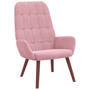 vidaXL Relaxsessel Rosa Samt