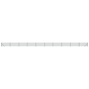 vidaXL Maschendrahtzaun mit Bodenflansch Gr&uuml;n 0,8x25 m