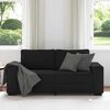 vidaXL 2-Sitzer-Sofa Schwarz 140 cm Stoff