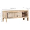 vidaXL TV-Schrank 110x35x46 cm Massivholz Mango