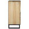 vidaXL Sideboard Braun 60 x 33 x 75 cm massives Mangoholz