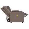 vidaXL 2-Sitzer Massagesessel mit Getränkehalter Taupe