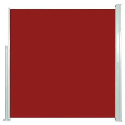 vidaXL Ausziehbare Seitenmarkise 140x300 cm Rot