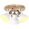 vidaXL Deckenlampe Industriestil 25 W Wei&szlig; 42x27 cm E27