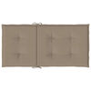 vidaXL Gartenstuhlauflagen für Niedriglehner 2 Stk. Taupe 100x50x3 cm