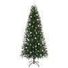 vidaXL K&uuml;nstlicher Weihnachtsbaum mit 300 LEDs Gr&uuml;n 240 cm PE und PVC