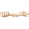 vidaXL 8-tlg. Garten-Lounge-Set Massivholz Kiefer