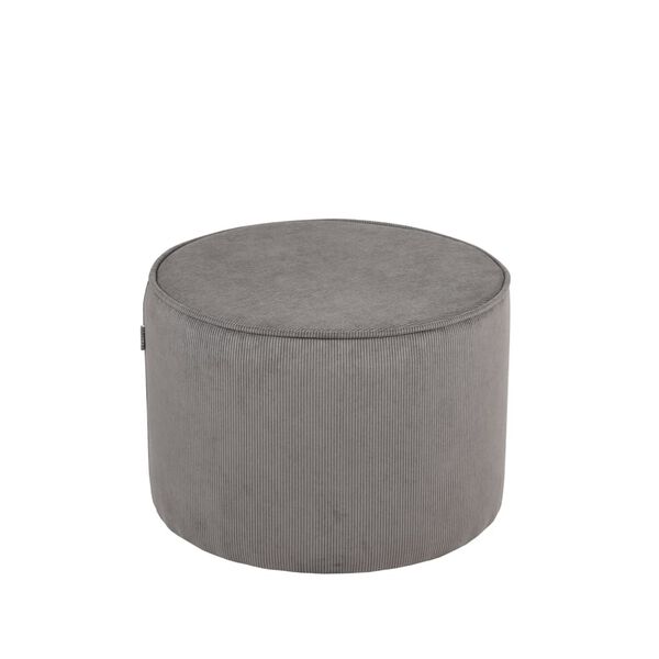 LABEL51 Pouf Tibo 55x55x40 cm Dunkelgrau Ribcord