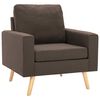 vidaXL Sessel Braun Stoff