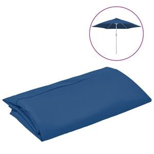 vidaXL Ersatzbezug f&uuml;r Sonnenschirm Azurblau 300 cm