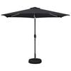vidaXL Gartenparasol mit LED-Lichtern und Sockel 300 x 300 cm
