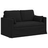 vidaXL Sofa 120cm Schwarz Metall