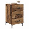 vidaXL Nachttisch mit Schubladen Altholz 40 x 40 x 66 cm Holzwerkstoff