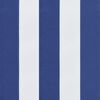 vidaXL Gartenbank-Auflage Blau & Wei&szlig; Gestreift 150x50x7 cm