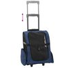 vidaXL Trolley für Haustiere 3-in-1 Blau 48x32x(57-106) cm cm Oxford-Gewebe