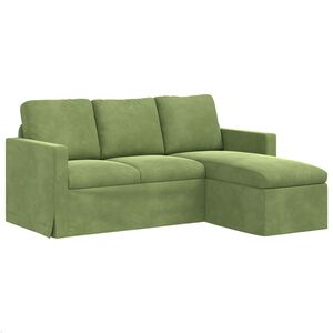 vidaXL Sofa Hellgr&uuml;n 178 x 134 x 80 cm Samt