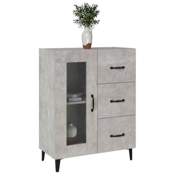 vidaXL Sideboard Betongrau 69,5x34x90 cm Holzwerkstoff