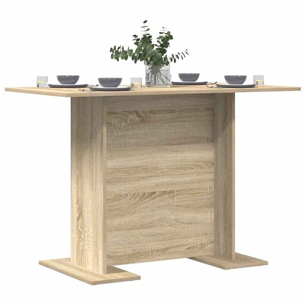 vidaXL Esstisch Sonoma-Eiche 110 x 60 x 75 cm Holzwerkstoff