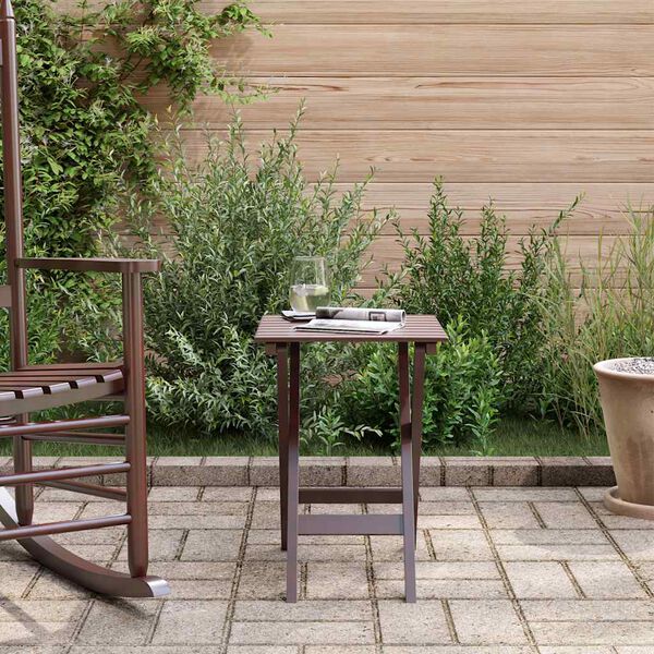 vidaXL Beistelltisch Klappbar Braun Massivholz Pappel