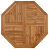 vidaXL Tischplatte 90x90x2,5 cm Achteckig Massivholz Teak