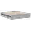 vidaXL Bettgestell Grau Sonoma 200x200 cm