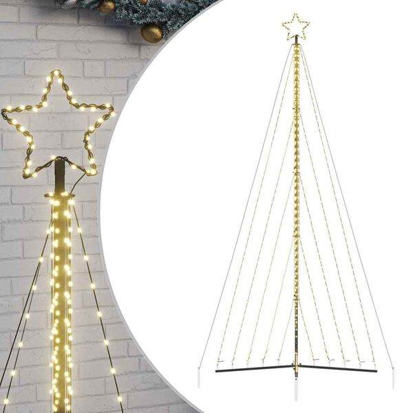 vidaXL LED Weihnachtsbaum 570 LEDs Warmwei&szlig; 399 cm