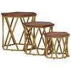 vidaXL Couchtische Braun 55 x 55 x 50 cm Massivholz Mango