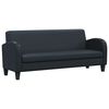 vidaXL 3-Sitzer-Sofa Kunstleder Schwarz