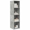 vidaXL TV-Wandschrank Betongrau 37x37x142,5 cm Holzwerkstoff