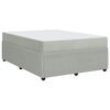 vidaXL Bettrahmen mit Matratze Hellgrau 160 x 200 cm Stoff