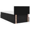 vidaXL Ottoman-Bett mit Matratze Schwarz 100x200 cm Samt