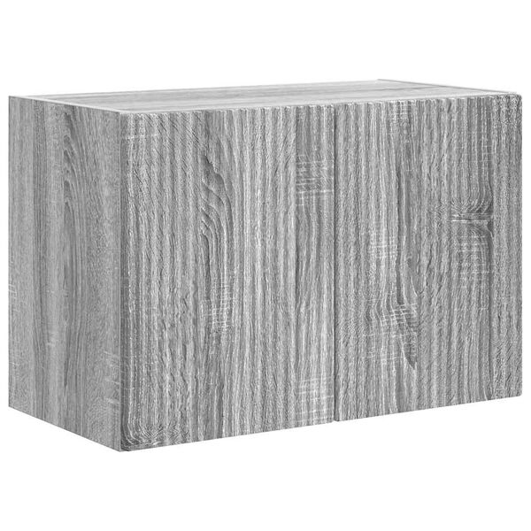 vidaXL TV-Wandschrank Graues Sonoma 59,5 x 31 x 40 cm Holzwerkstoff