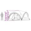 vidaXL Familienzelt mit Dach Grau und Orange 460 x 430 x 214 cm