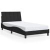 vidaXL Bettgestell ohne Matratze "Hanko" Schwarz 100x200 cm Samt