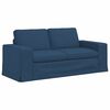 vidaXL Sofa 2 pcs Blau 182 x 80 x 82 cm Stoff