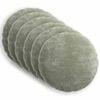 vidaXL Kissenbezug 6 pcs HEERLEN Gr&uuml;n &Oslash; 50 cm Chenille-Stoff