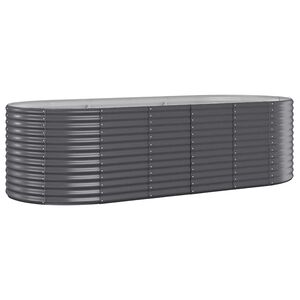 vidaXL Hochbeet Verzinkter Stahl 249x100x68 cm Anthrazit