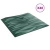 vidaXL Wandpaneele 48 pcs Stein Gr&uuml;n 50 x 50 cm XPS Schaum