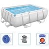 Bestway Power Steel Swimmingpool-Set Rechteckig 282x196x84 cm