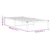 vidaXL Bettgestell Metall Schwarz 90x190 cm