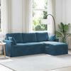 vidaXL Sofa Blau Gesamtabmessungen: 228 x 134 x 80 cm (B x T x H) Samt