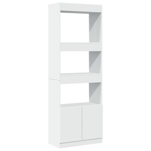 vidaXL Highboard Wei&szlig; 63x33x180 cm Holzwerkstoff