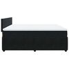 vidaXL Boxspringbett mit Matratze Schwarz 200x200 cm Samt