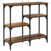 vidaXL Konsolentisch mit Regal Altholz 80 x 29 x 75 cm Holzwerkstoff