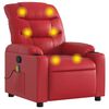 vidaXL Massagesessel Rot Kunstleder