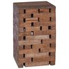 vidaXL Hocker Natur 29 x 29 x 48 cm Massivholz Altholz