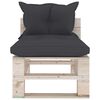 vidaXL 6-tlg. Garten-Lounge-Set aus Paletten mit Kissen Kiefernholz