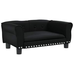 vidaXL Hundebett Schwarz 70x45x30 cm Kunstleder