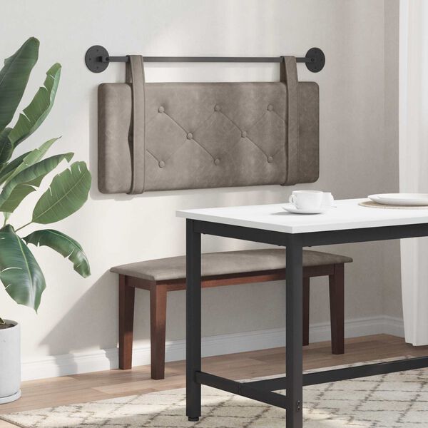 vidaXL H&auml;ngevorderseite Wandmontiert Grau 100 cm Antikes PU