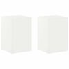 vidaXL Pflanzenst&auml;nder 2 pcs Wei&szlig; 40 x 40 x 60 cm Stahl